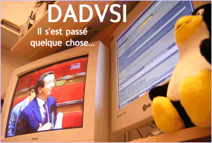 Tux regardant les débats sur le DADVSI